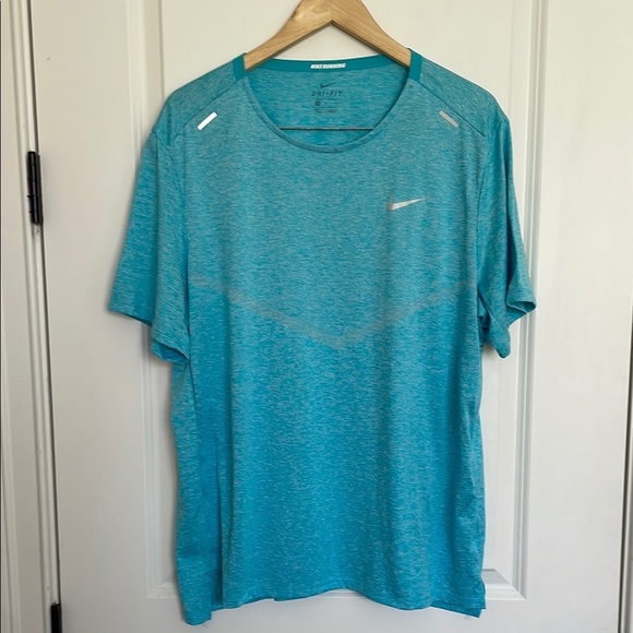 Nike Running Men's Athletic Shirt Blue XL - Picture 1 of 4